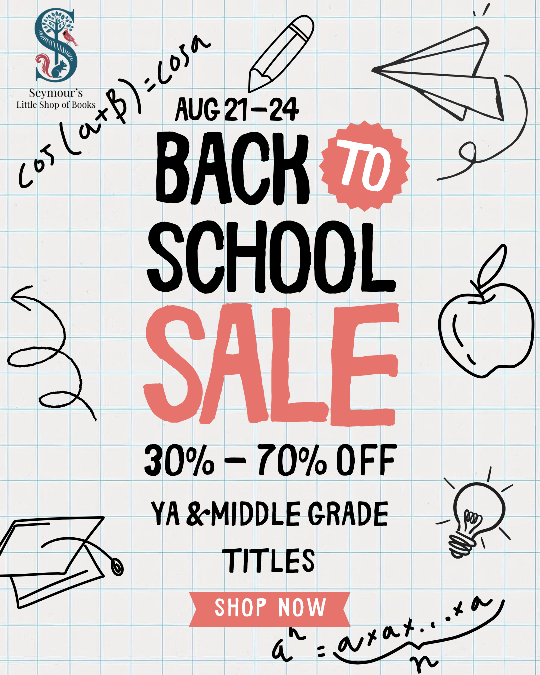 Back to School Sale!